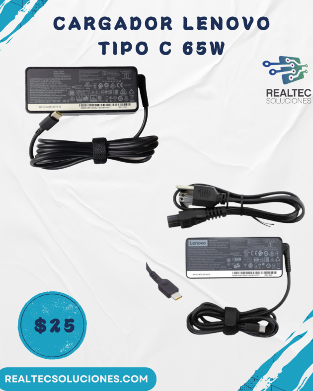 Cargador Lenovo TIPO C 65W